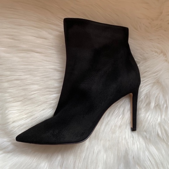 Jimmy Choo Helaine Black Suede Ankle Booties Boots - Picture 7 of 9